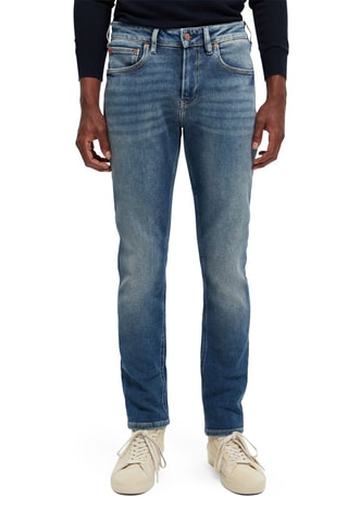 Jean slim en coton biologique Bleu