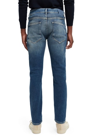 Jean slim en coton biologique Bleu