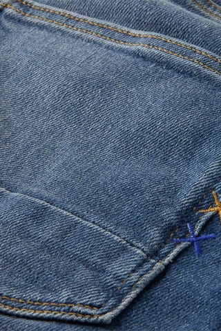 Jean slim en coton biologique Bleu