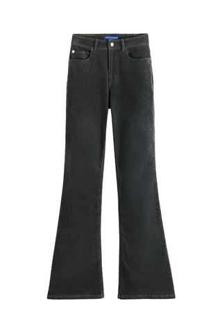 Jean flare en coton biologique - Anthracite