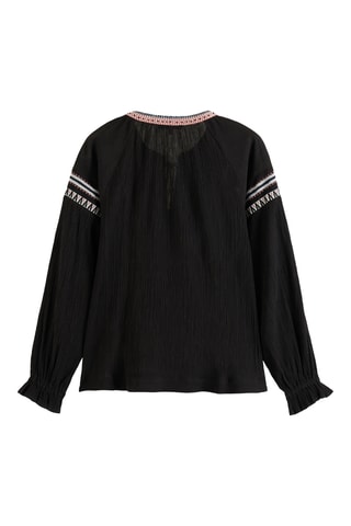 Top en coton biologique - Noir