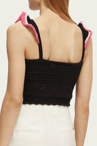 Top en coton biologique - Noir
