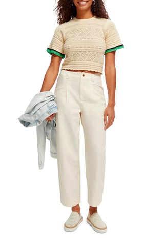 Top en coton biologique - Beige