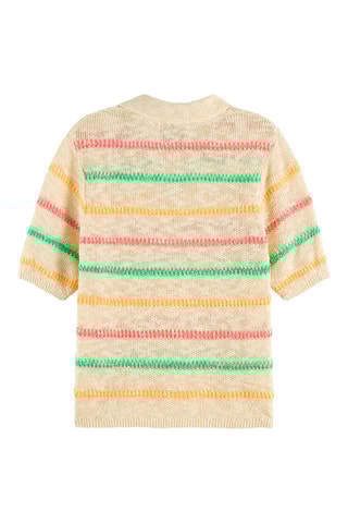 Top en coton biologique Beige chiné