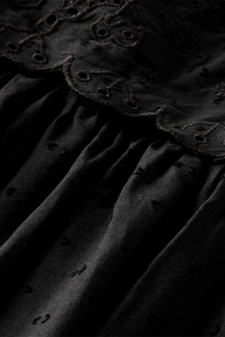 Robe en broderie anglaise - Noir