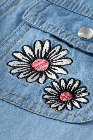 Robe chemise en jean - Bleu clair