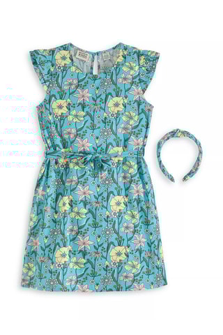 Robe et serre-tête - Turquoise