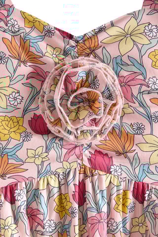 Robe et serre-tête - Rose