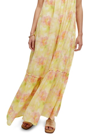 Robe volantée - Jaune