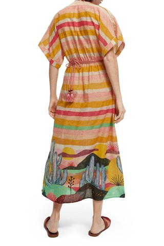 Robe de plage en coton biologique x Abel Macias - Multicolore