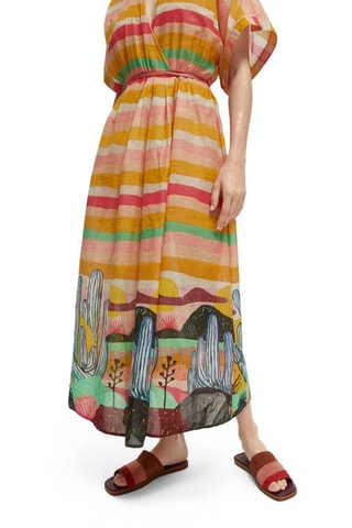 Robe de plage en coton biologique x Abel Macias - Multicolore