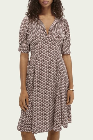 Robe patineuse - Bordeaux et blanc