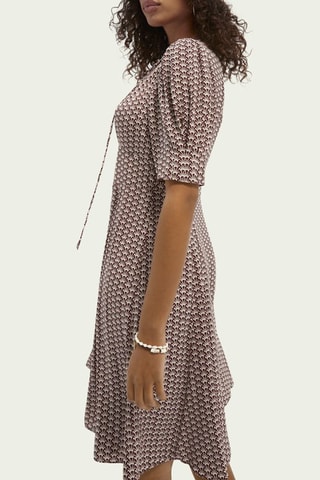 Robe patineuse - Bordeaux et blanc