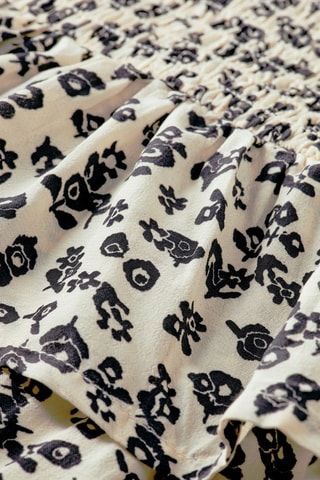 Robe trapèze - Blanc et noir