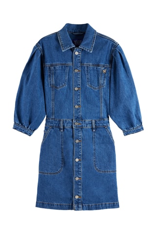 Robe chemise en jean - Bleu