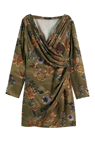 Robe portefeuille - Vert