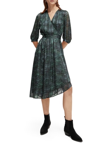 Robe portefeuille - Vert