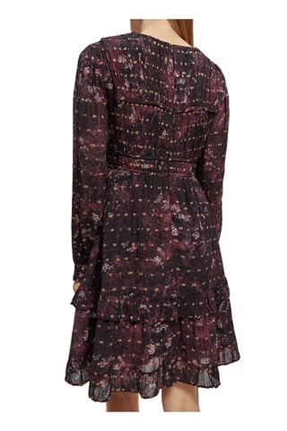 Robe volantée - Bleu nuit