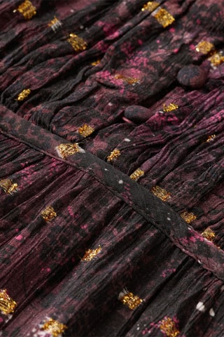 Robe volantée - Bleu nuit