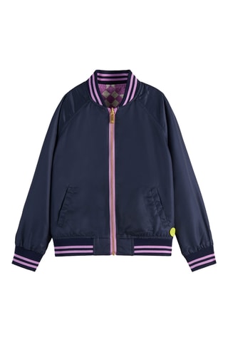 Bomber réversible - Rose et bleu marine