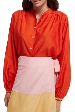 Chemisier loose loose fit - Orange