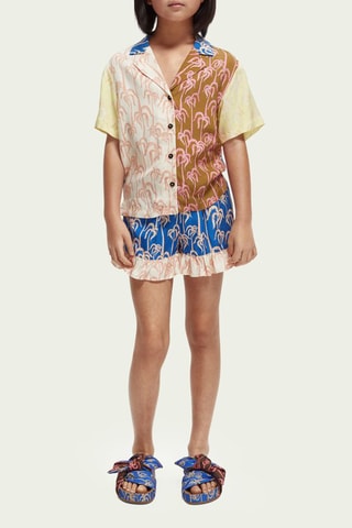 Chemisier - Marron et rose