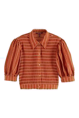 Chemisier court - Marron clair