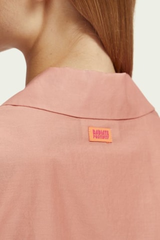 Chemisier en coton biologique - Rose poudré