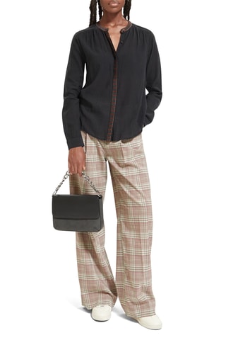 Chemisier en coton biologique - Noir