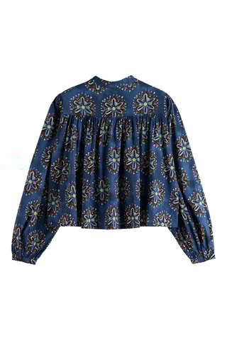 Chemisier en coton biologique - Bleu