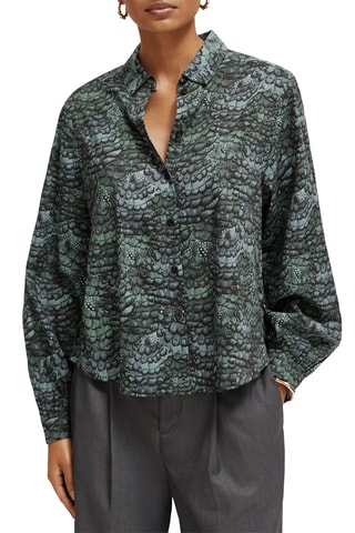 Chemisier en coton biologique - Vert