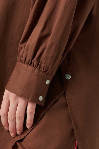 Chemisier oversize - Marron