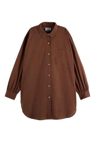 Chemisier oversize - Marron