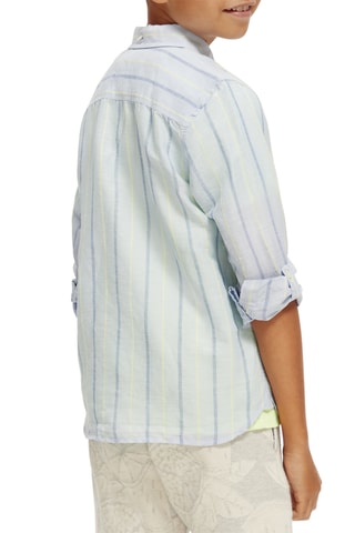 Chemise en lin et coton biologique - Bleu clair