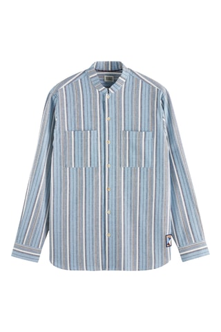 Chemise relaxed en lin - Bleu