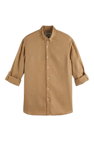 Chemise regular en lin - Beige