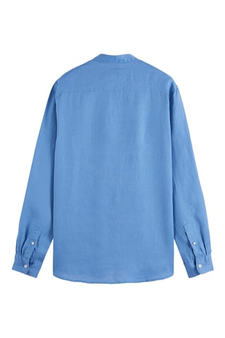 Chemise regular en lin - Bleu
