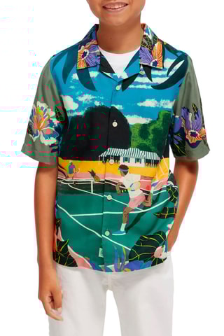 Chemise Vert et turquoise