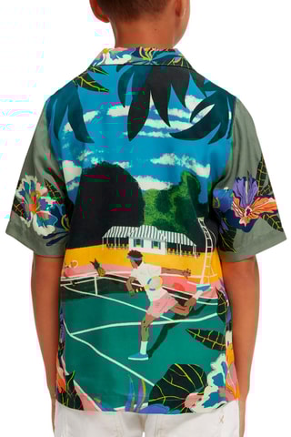 Chemise Vert et turquoise