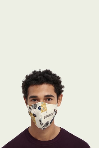 Masque lavable en coton biologique - Ecru