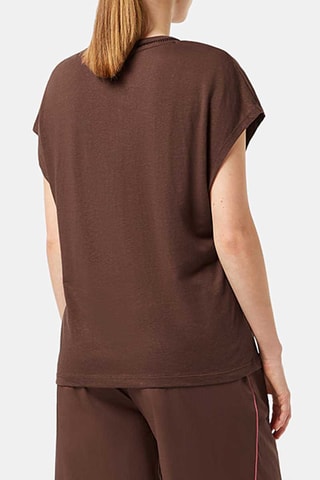 T-shirt en lin - Marron
