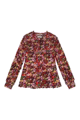 Blouse - Rouge et violet