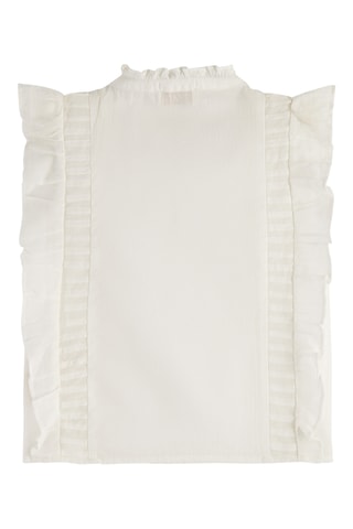 Blouse en coton biologique - Blanc