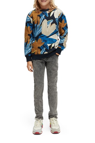 Sweat en coton biologique - Bleu