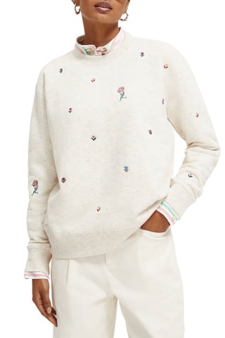 Sweat relaxed fit - Beige chiné