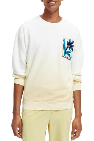 Sweat dip and dye en coton biologique - Ecru