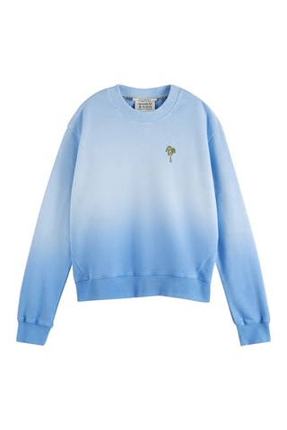 Sweat dip and dye en coton biologique - Ciel