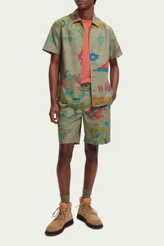 Short en coton biologique - Kaki