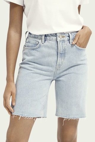 Short en jean et coton biologique - Ciel