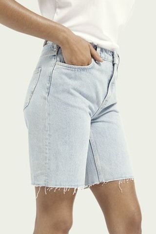 Short en jean et coton biologique - Ciel